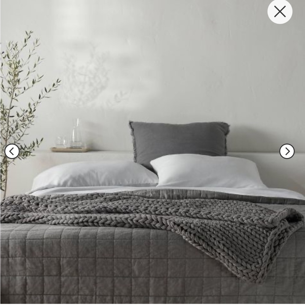 Casaluna for target oversized throw chunky knit 50x70 like new gray
